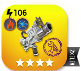 [MODDED]1x Space Invader - 4 Stars【Fire+Energy】